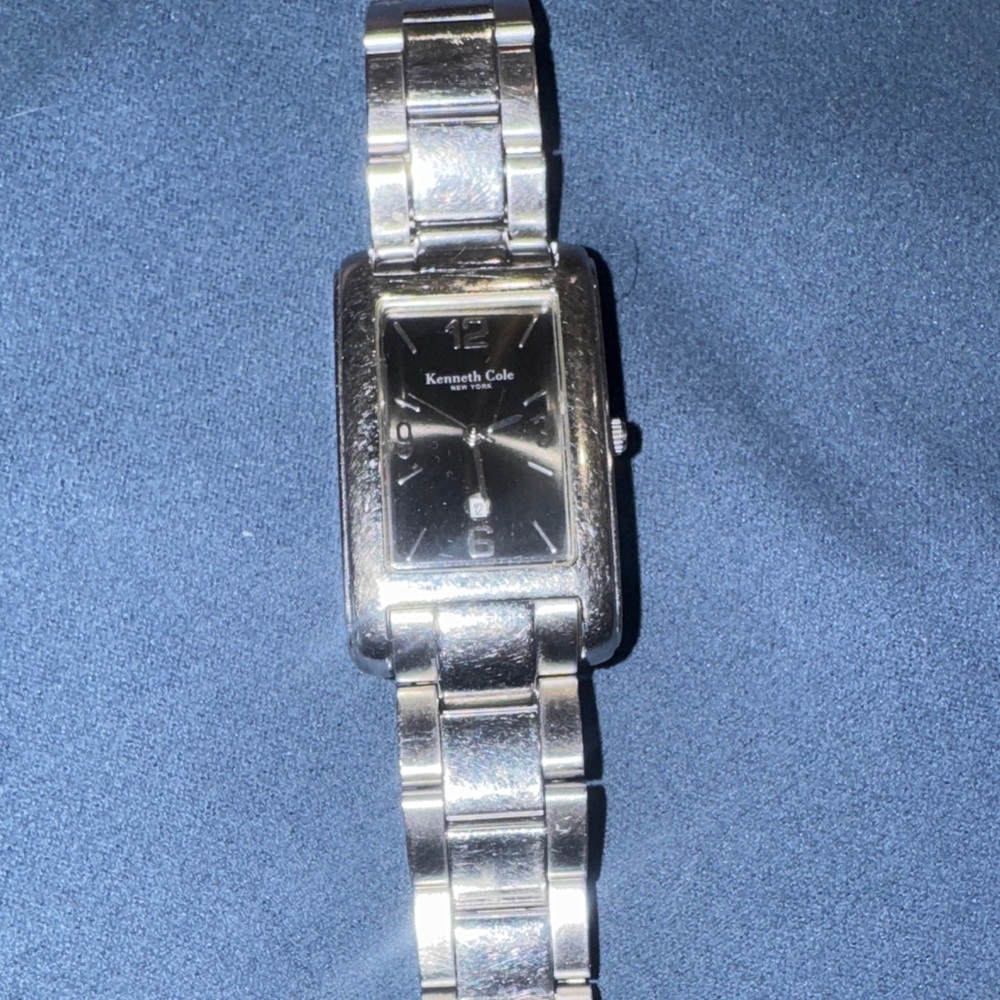 Kenneth Cole Silver Rectangular Watch - image 2